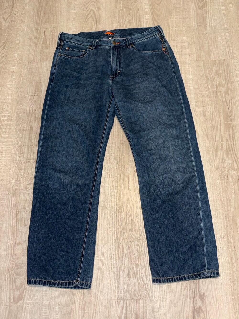 Tommy Bahama Jeans Mens 36x30 Blue Standard Fit Straight Medium Wash Denim Pants